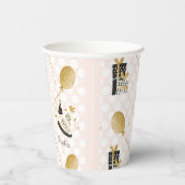 Gold Glitter Balloons en Petten van feestdagen Papieren Bekers (Rechts)