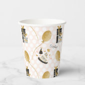 Gold Glitter Balloons en Petten van feestdagen Papieren Bekers (Voorkant)