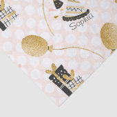 Gold Glitter Balloons en Petten van feestdagen Tissuepapier (Detail)