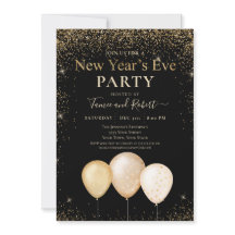 Gold Glitter Balloons Nieuwjaar