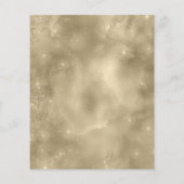 Gold Glitter Baptism Budget Invitations (Achterkant)