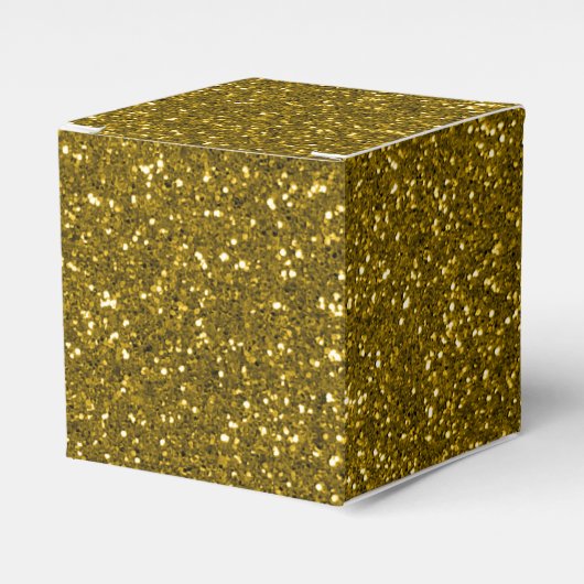 Gold Glitter Bedankdoosjes (Voorkant Zijde)