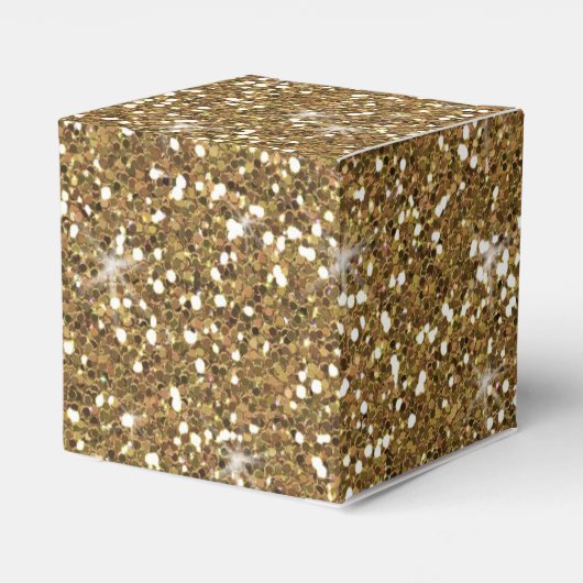 Gold Glitter bedrukt Bedankdoosjes (Achterkant)