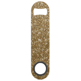 Gold Glitter bedrukt Speed Flessenopener