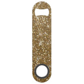 Gold Glitter bedrukt Speed Flessenopener (Voorkant)