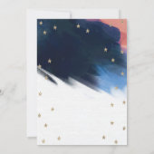 Gold Glitter Beer Twinkle Little Star Baby shower Kaart (Achterkant)