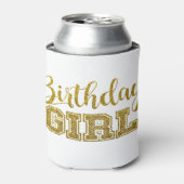 Gold Glitter | Birthday Girl Blikjeskoeler (Blikje Voorkant)