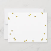 Gold Glitter Black | Bridesmaid Bedankt kaarten (Achterkant)