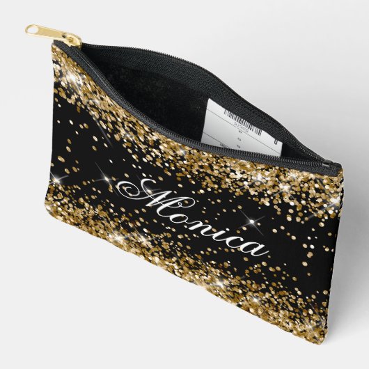 Gold Glitter Black Etui (Open)