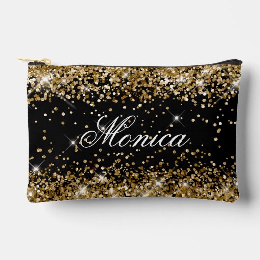 Gold Glitter Black Etui (Voorkant)