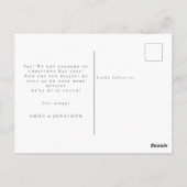 Gold Glitter Black New Adventures Verloving Briefkaart (Achterkant)