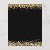 Gold Glitter Black - Nieuwe jaren! (Achterkant)