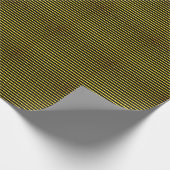 Gold Glitter Black Stripe Pattern Weddenschap Cadeaupapier (Hoek)