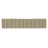 Gold Glitter Black & White Stripes Table Runner Korte Tafelloper (Horizontaal)