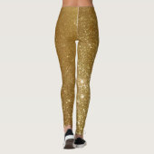 Gold Glitter Bling Original Leggings (Achterkant)
