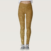 Gold Glitter Bling Original Leggings (Voorkant)