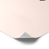 Gold Glitter & Blush Pink 16 Foto Poster (Hoek)