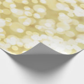 Gold Glitter Bokeh Cadeaupapier (Hoek)