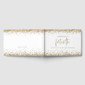 Gold Glitter Borders 40e verjaardag Gastenboek (Volledig)
