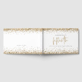 Gold Glitter Borders 50e verjaardag Gastenboek (Volledig)