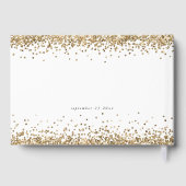 Gold Glitter Borders 50e verjaardag Gastenboek (Achterkant)
