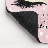 Gold Glitter Branding Beauty Studio Lashes Roze Muismat (Hoek)