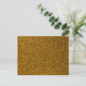 Gold Glitter Briefkaart (Staand voorkant)