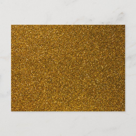 Gold Glitter Briefkaart (Voorkant)