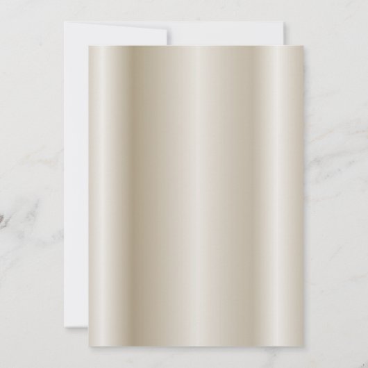 Gold Glitter Bronze Moderne All Occassion Custom Kaart (Achterkant)