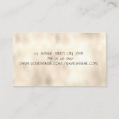 Gold Glitter Broom Maid Cleaning House Visitekaartje (Achterkant)