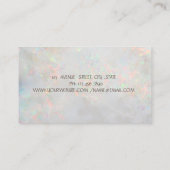 Gold Glitter Broom Vacuum cleaner Opal Visitekaartje (Achterkant)