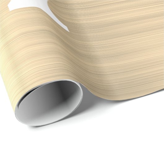 Gold Glitter Brushed Metal Monogram Name Cadeaupapier (Rol Hoek)