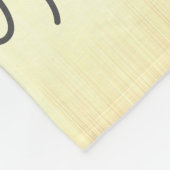 Gold Glitter Brushed Metal Monogram Name Fleece Deken (Hoek)