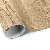 Gold Glitter Brushstrokes Texture Celebration Cadeaupapier (Rol Hoek)