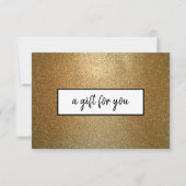 Gold Glitter Business - Eigen cadeaubon (Voorkant)