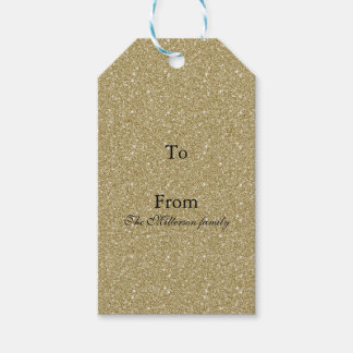 Gold Glitter Cadeaulabel