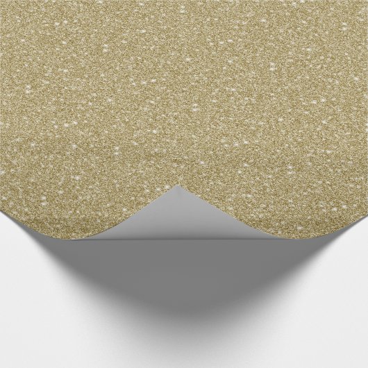 Gold Glitter Cadeaupapier (Hoek)