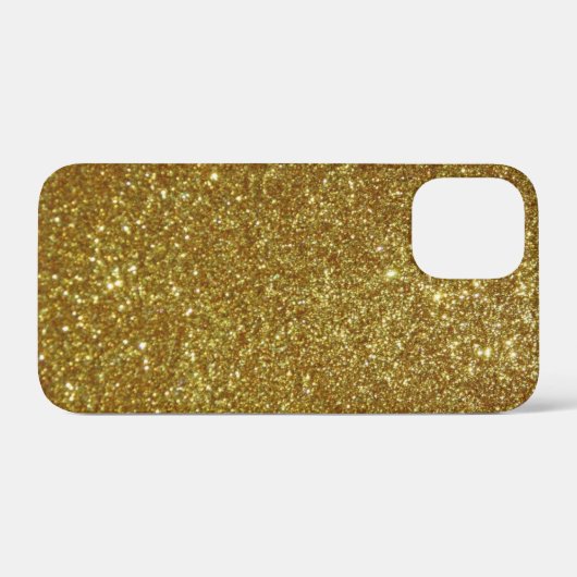 Gold Glitter Case-Mate iPhone Case (Achterkant (horizontaal))
