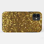 Gold Glitter Case-Mate iPhone Case (Achterkant (horizontaal))
