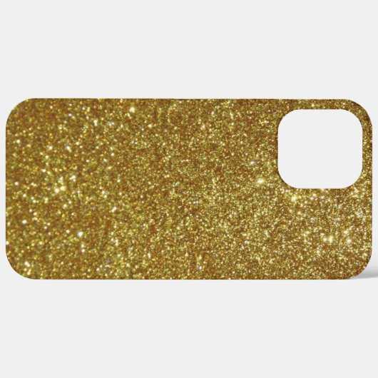 Gold Glitter Case-Mate iPhone Case (Achterkant / Rechts)