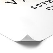 Gold Glitter Celebrate Custom Welkom Poster (Hoek)