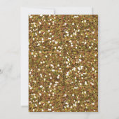 Gold Glitter Cheers tot 40e verjaardag Kaart (Achterkant)