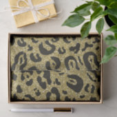 Gold Glitter Cheetah Leopard Animal Print Party Tissuepapier (Geschenk)