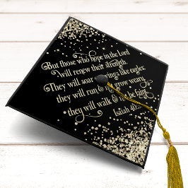 Gold Glitter Christelijke Bijbel Verse Isaiah 40