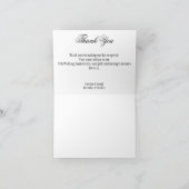 Gold Glitter Christmas 75th Wedding Jubileum Bedankkaart (Binnen)