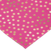 Gold Glitter City-Stippen op warmroze tafelkledij Tafelkleed (Gekanteld)