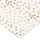 Gold Glitter City Stippen op White Table Cloth Tafelkleed (Gekanteld)