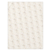 Gold Glitter City Stippen op White Table Cloth Tafelkleed (Voorkant)