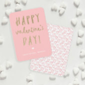 Gold Glitter Classroom Happy Valentijn Day Kaart