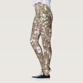 Gold Glitter Comfy Cozy Trendy Workout Chic Leggings (Links)